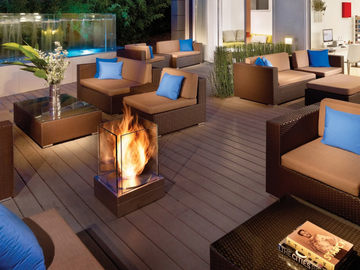 MINI T - Bioethanol freestanding stainless steel fireplace by EcoSmart Fire - view 2
